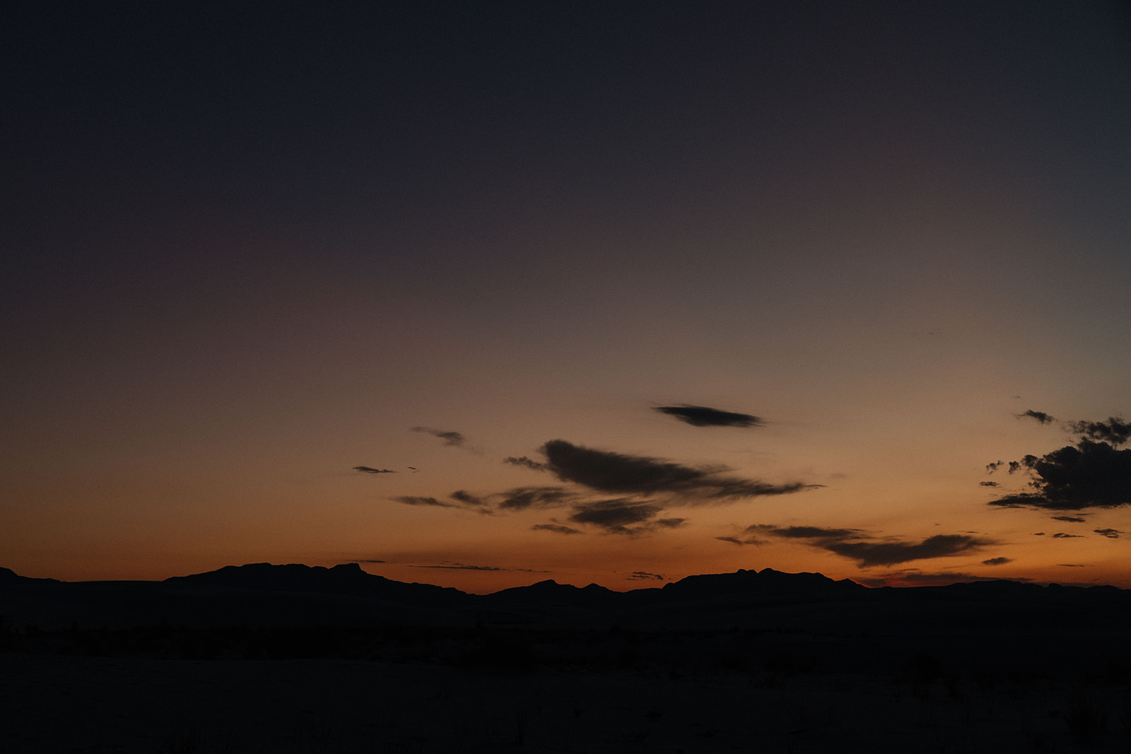 stunning night skies over White Sands national park