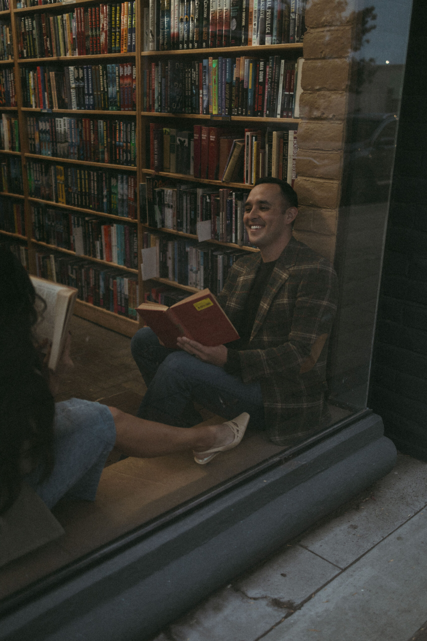 unique library Las Cruces, NM engagement photoshoot ideas