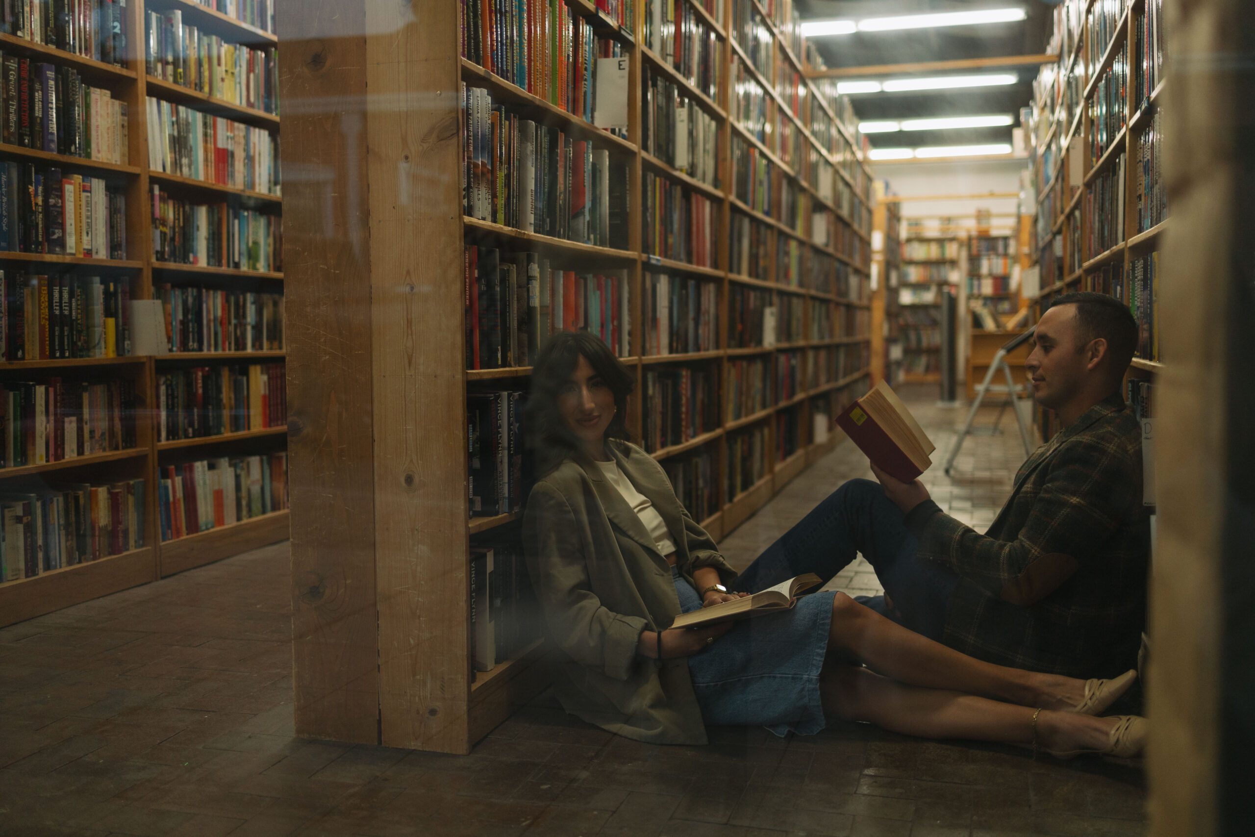 unique library Las Cruces, NM engagement photoshoot ideas