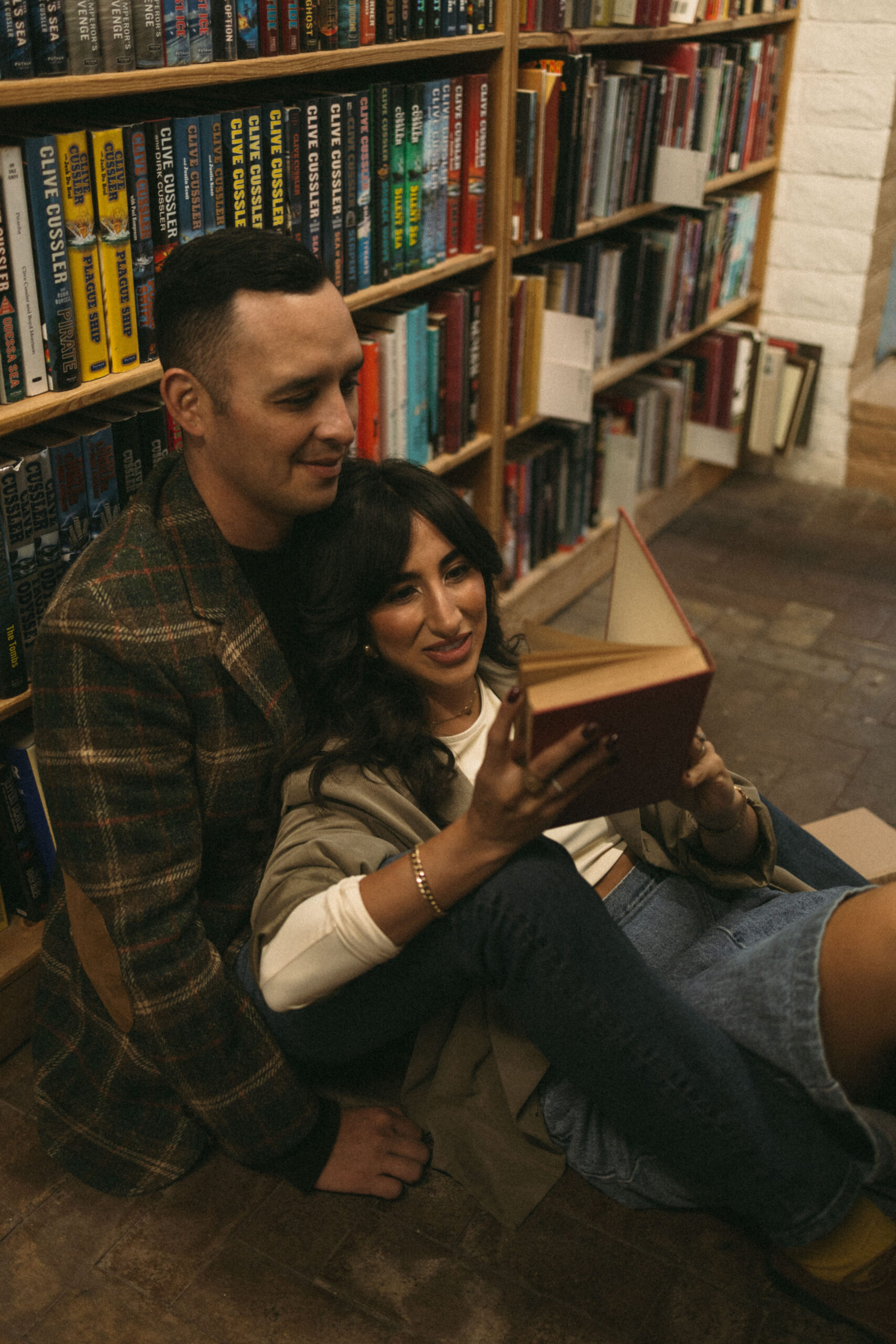 unique library Las Cruces, NM engagement photoshoot ideas