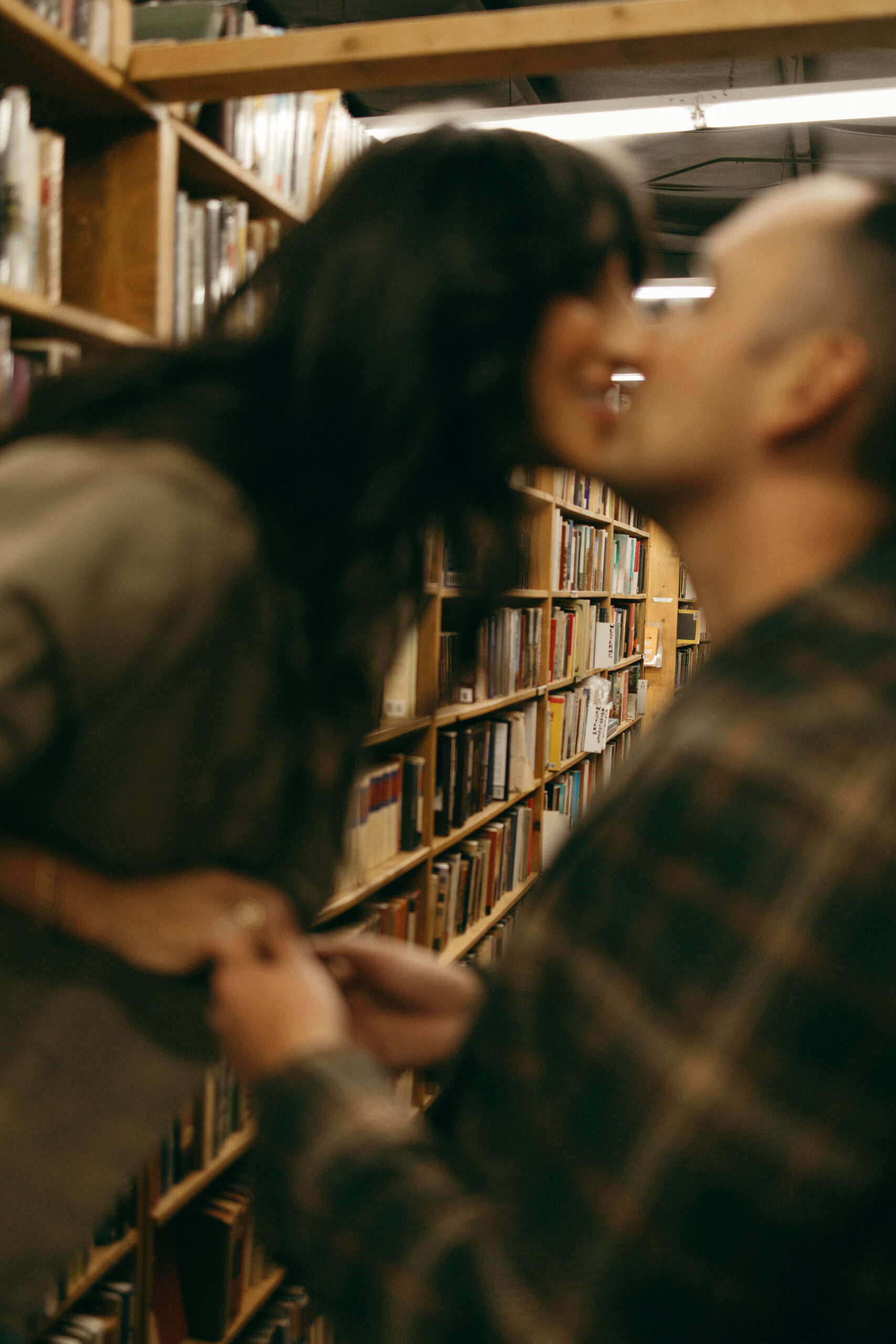 unique library Las Cruces, NM engagement photoshoot ideas