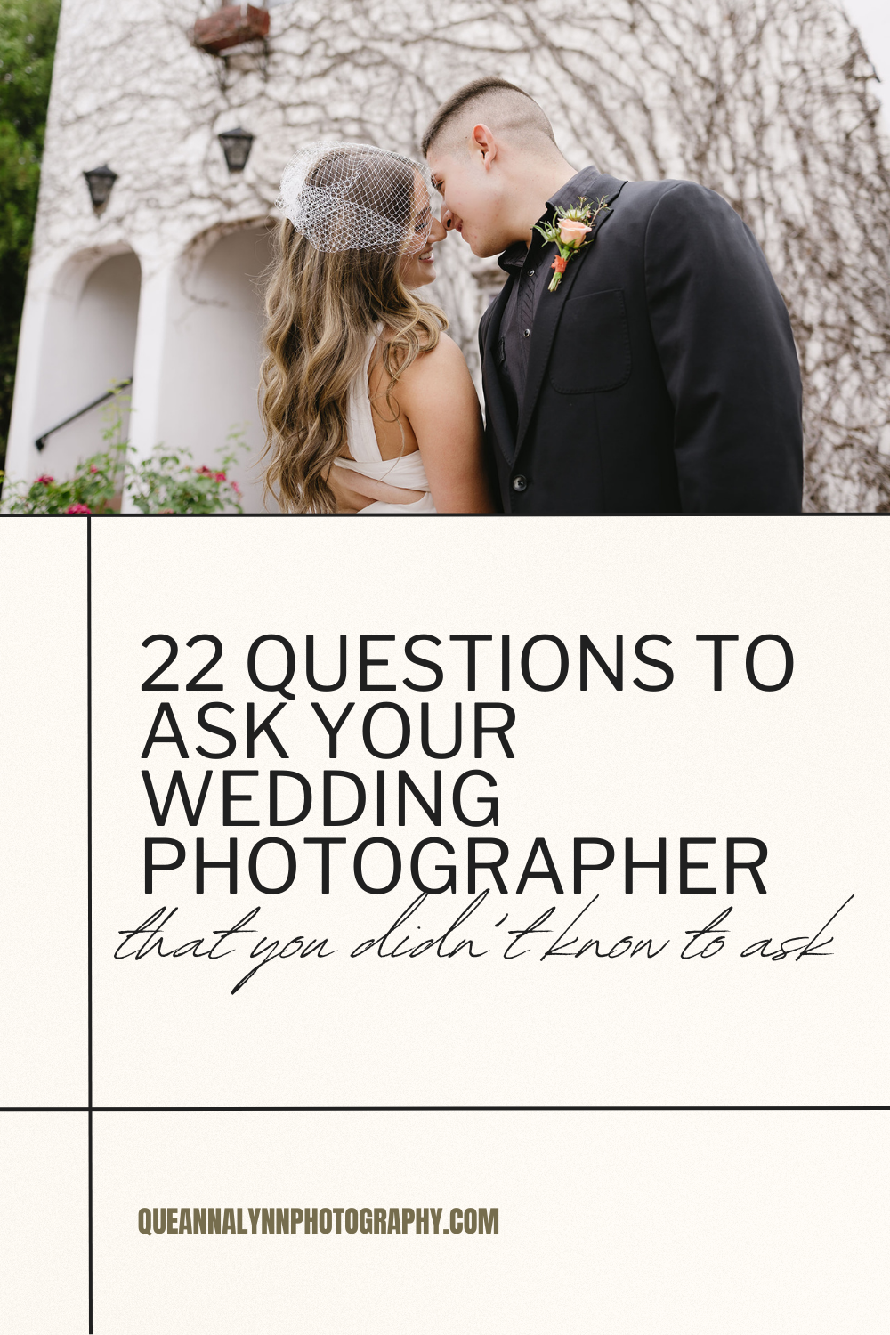 22 of the best questions to ask your wedding photographer!