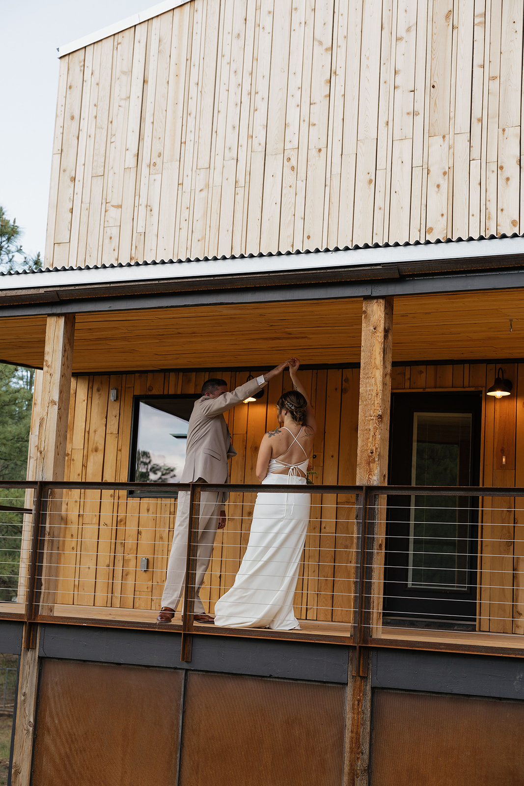 beautiful bride and groom pose on their elopement day