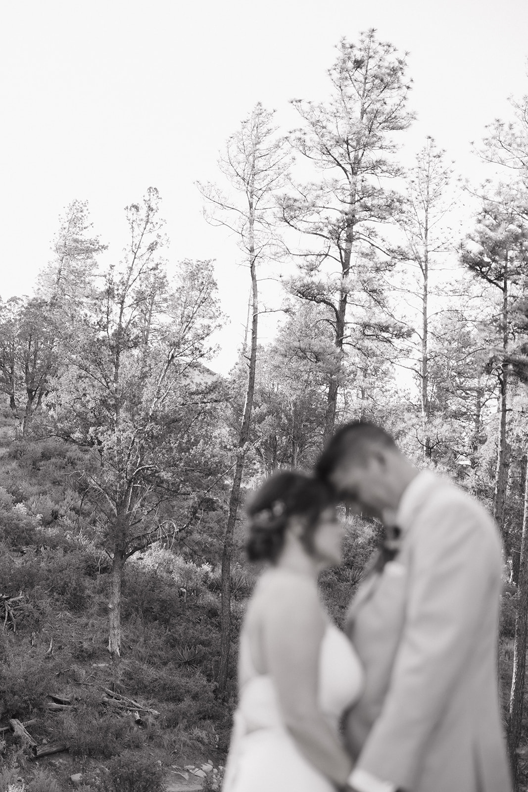 beautiful bride and groom pose on their elopement day